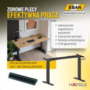 Stelaż elektryczny do biurka